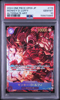 PSA 10 GEM MINT Japanese One Piece 2024 MONKEY D LUFFY OP09-119 ALT ART Parallel