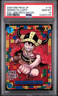 2025 ONE PIECE JAPANESE PREMIUM CARD COLLECTION -ONE PIECE DAY'25- #110 MONKEY D. LUFFY PSA 10