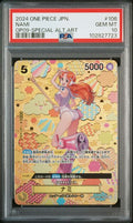 PSA 10 2024 ONE PIECE JAPANESE OP09-EMPERORS IN THE NEW WORLD #106 NAMI SPECIAL ALTERNATE ART