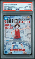 2026 ONE PIECE PROMOS #055 MONKEY D. LUFFY COLL BASKETBALL: US VOYAGE