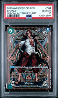 2025 ONE PIECE OP11-A FIST OF DIVINE SPEED #004 SHANKS SPECIAL ALTERNATE ART