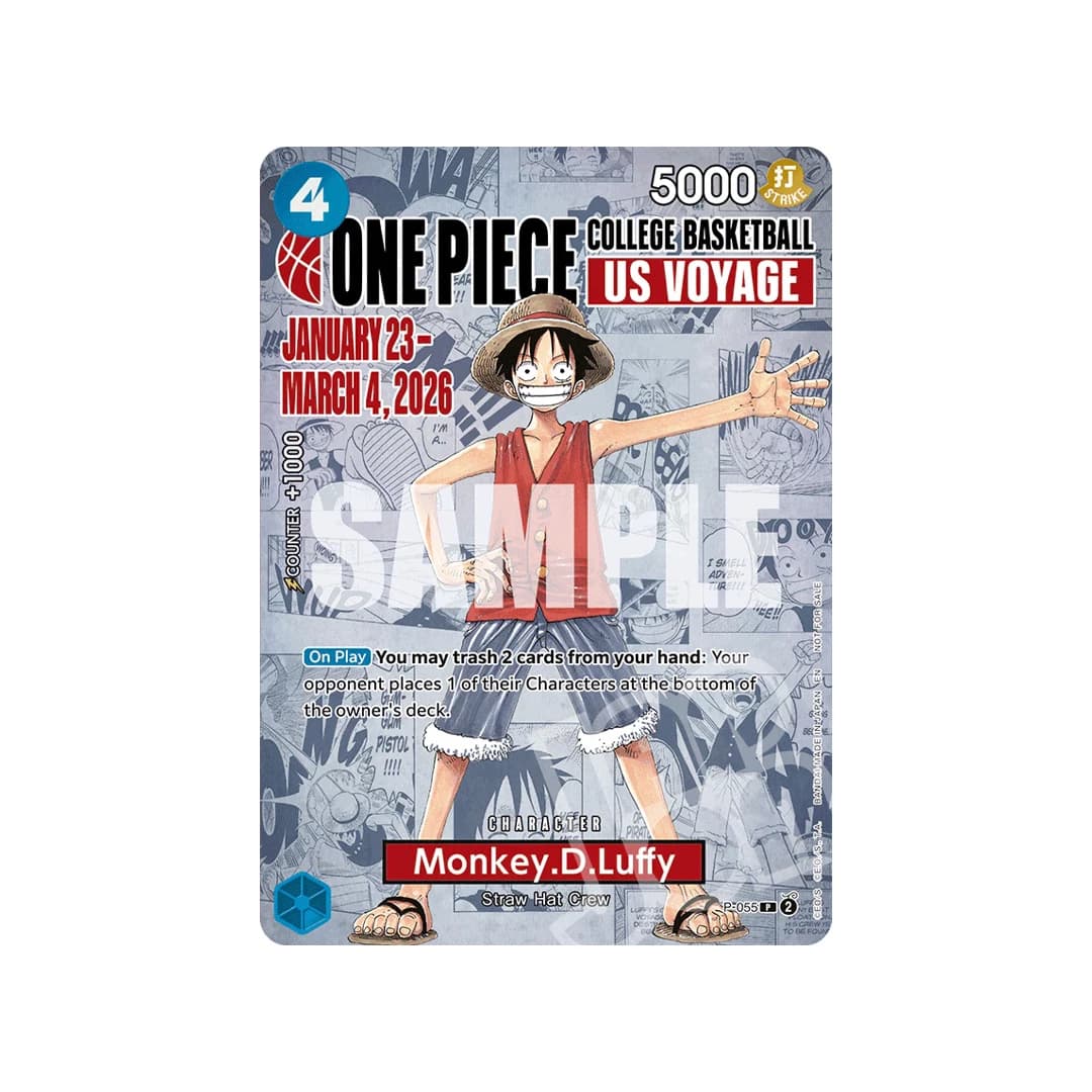 Monkey D. Luffy College Basketball US Voyage Promo P-055 (EN)