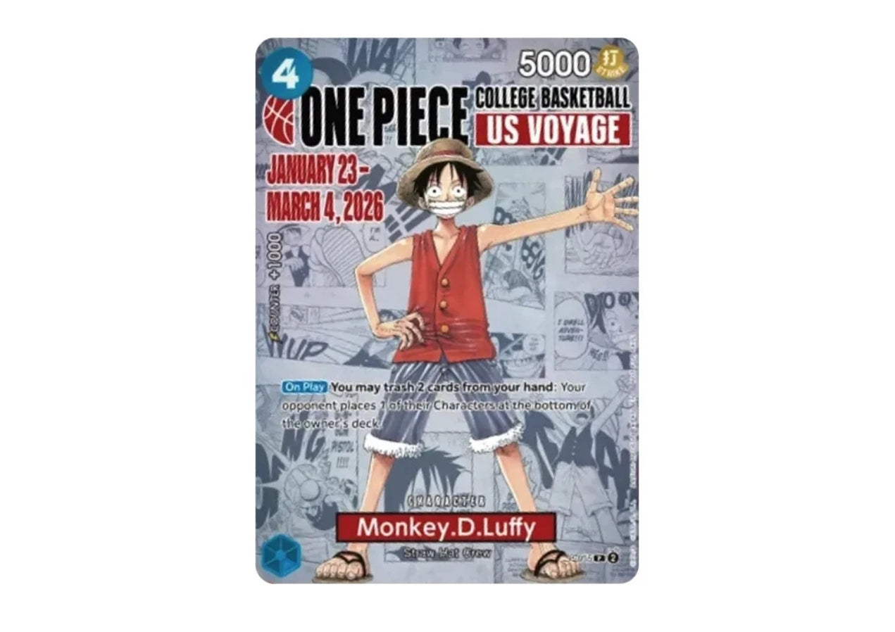 Monkey D. Luffy College Basketball US Voyage Promo P-055 (EN)