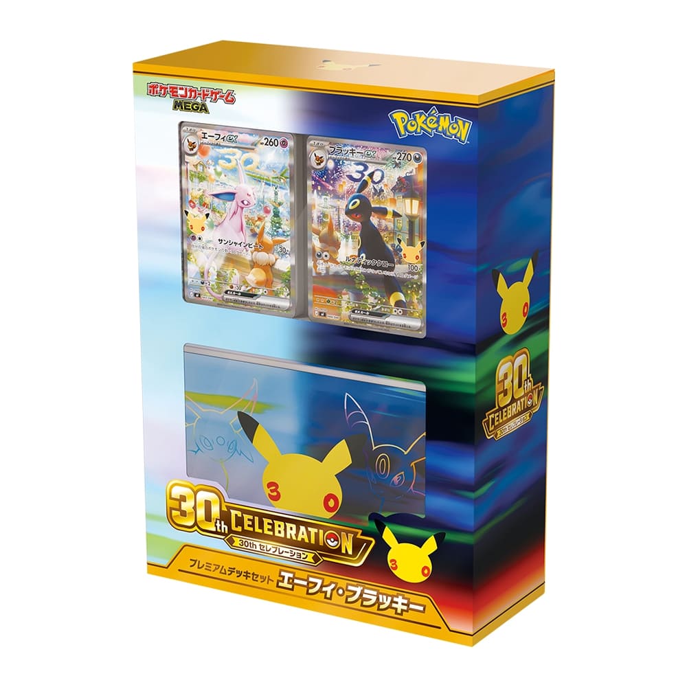 Pokemon Card Game MEGA Constructed Deck "30th CELEBRATION Premium Deck Set Espeon,Umbreon"
