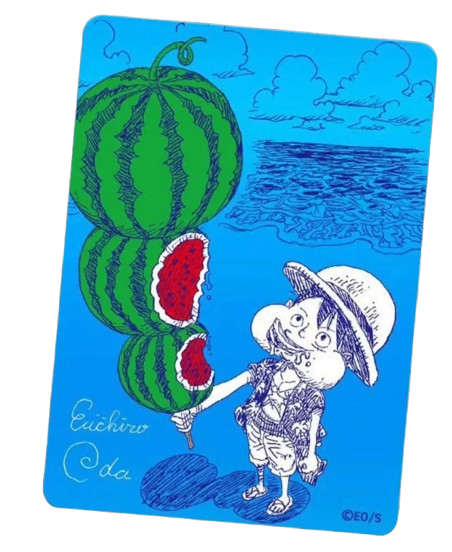 Pre order Luffy Watermelon MetaKira Collectible Cards One Piece con Firma Eiichiro Oda – Natsucomi 2026 (JAP)