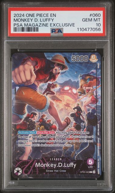 2024 ONE PIECE PROMOS #060 MONKEY D. LUFFY PSA MAGAZINE EXCLUSIVE